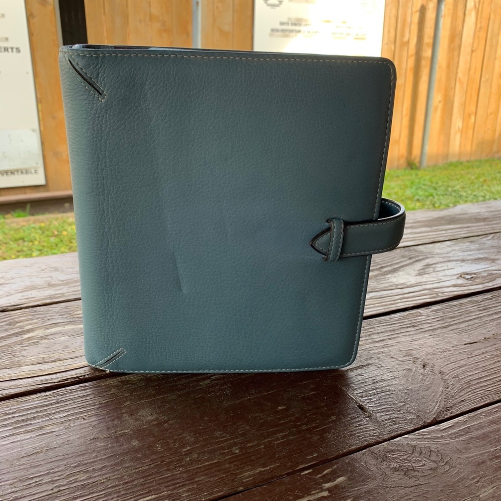 Franklin Covey 7 ring real leather Daily Planner